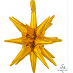 G40 20" Magic Star™ Small Gold Multi-Balloon
