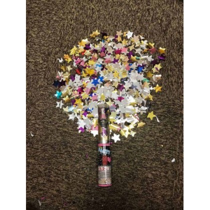 25cm Multi-Coloured Stars Button Activated