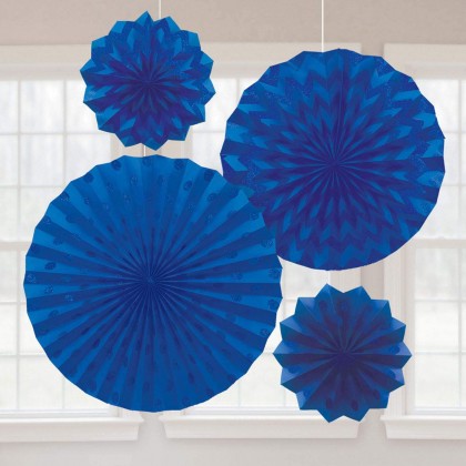 Glitter Fan - Bright Royal Blue