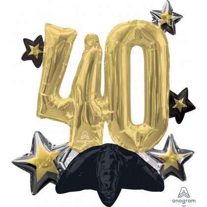 A75 20" Celebrate 40 Multi Balloon