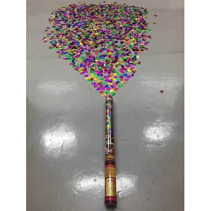 60cm Multi-Coloured Heart Shaped Transparent Case