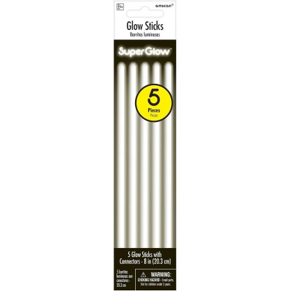 8" Glow Stick - White