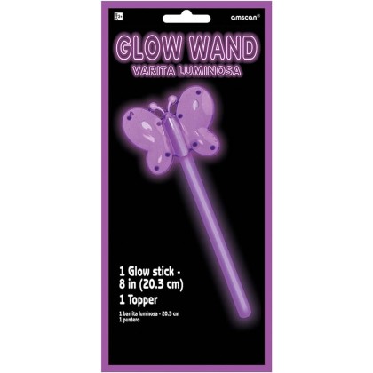 Glow Stick Wand Purple Butterfly