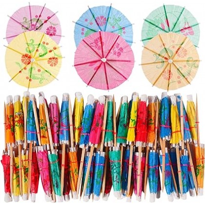 COCKTAIL UMBRELLA PICKS - ASST