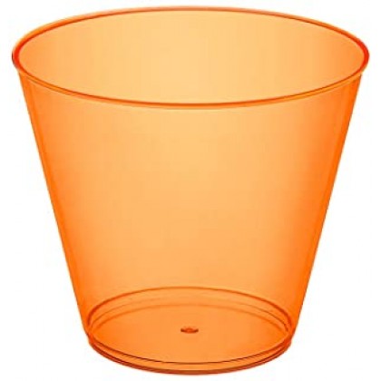 9OZ Plastic Cups - Orange 10/20