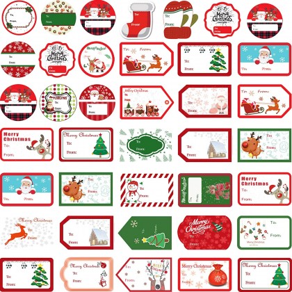 Adhesive Xmas Labels