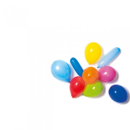 20 Latex Balloons Shapes & Colours Assort