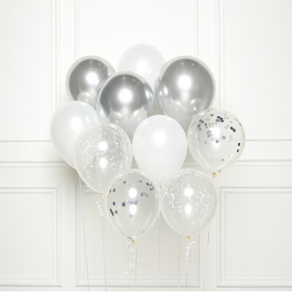 DIY Balloon Bouquet Silver