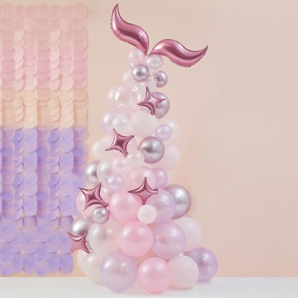 Balloon Arch - Mermaid Tail Balloon Arch - Pastel