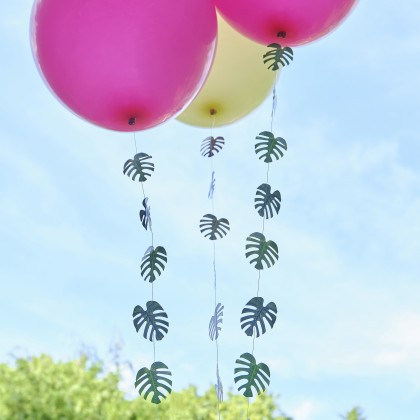 Palm Leaf Hawaiian Tiki Balloon Tails Decoration