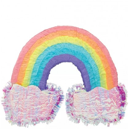 Rainbow with clouds outline Pinata
