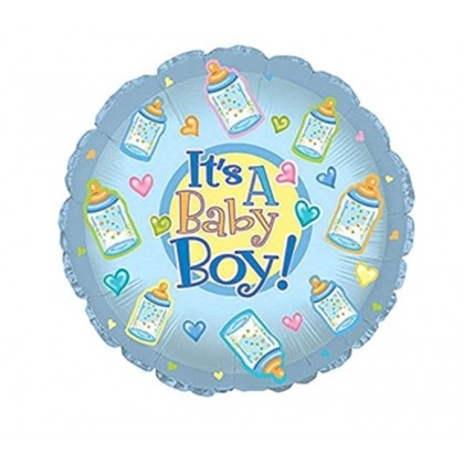 S40 18" It's a Baby Boy Bottle Standard