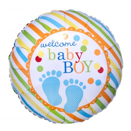 S40 17" Baby Feet Boy Standard