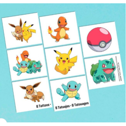 Pokémon Classic Tattoo Favors