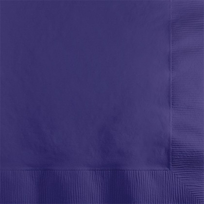 Bev Nap New Purple 2ply 50ct
