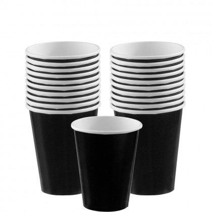 Paper Cup 9oz Jet Black