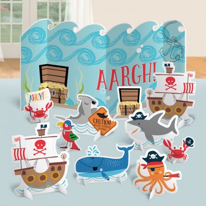 Ahoy Birthday Table Decorating Kit - Paper