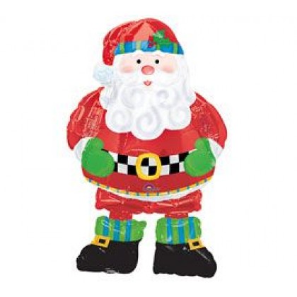 P75 37" Whimsical Santa AirWalkers® Foil Balloon