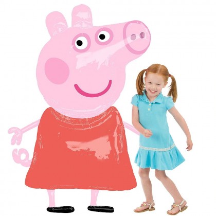 P93 48" Peppa Pig AirWalkers® Foil Balloon