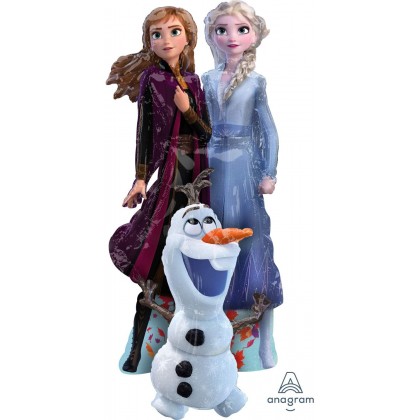 P93 57" Frozen Elsa Anna Olaf AirWalkers® Foil Balloon