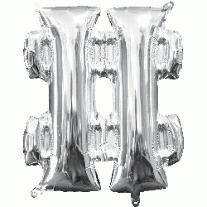 L16 16" (SILVER) Mini Foil Symbol #