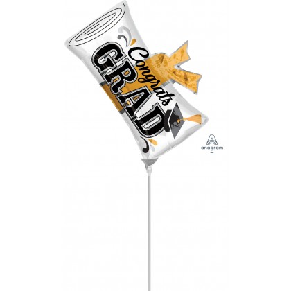 A30 9" Diploma Mini Shape Foil Balloon