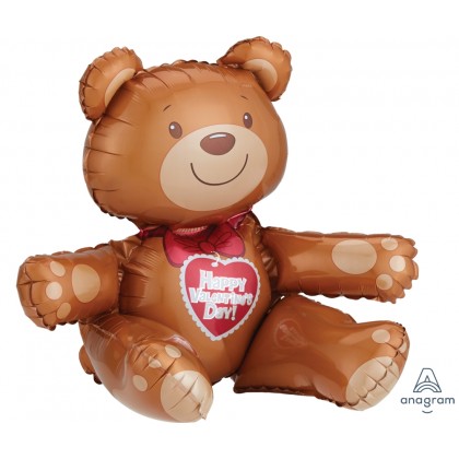A75 17" Valentine Sitting Bear Multi-Balloon