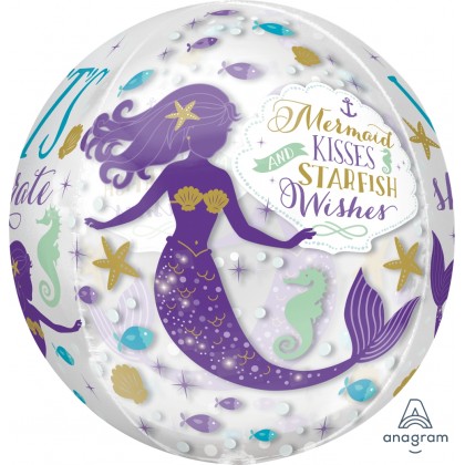 G20 15" Mermaid Wishes Orbz™ XL™ Clear