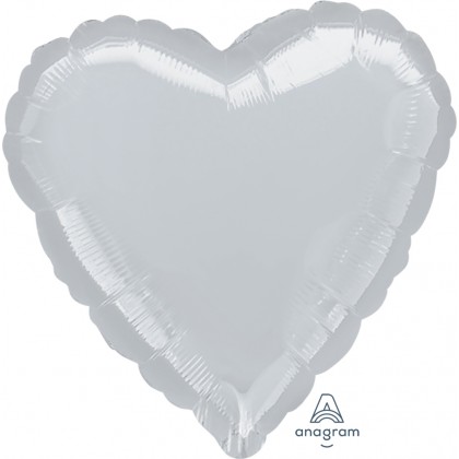 P20 32" Metallic Silver Jumbo Heart