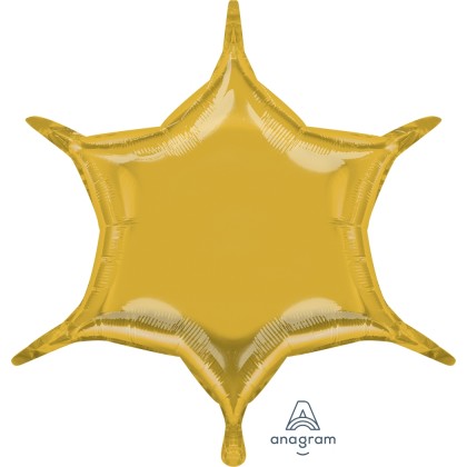 S55 22" Gold 6-Point Star