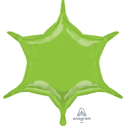 S55 22" Lime 6-Point Star