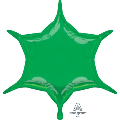 S55 22" Green 6-Point Star