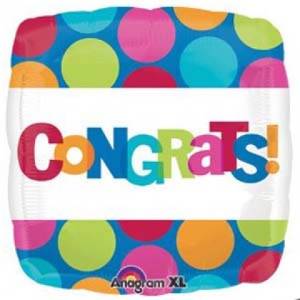 S40 17" Congrats Dots Standard XL®