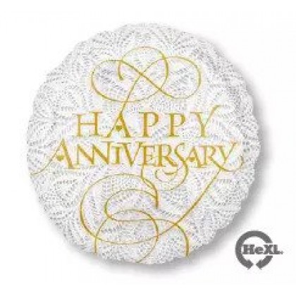 S40 17" Lacey Happy Anniversary Standard HX®