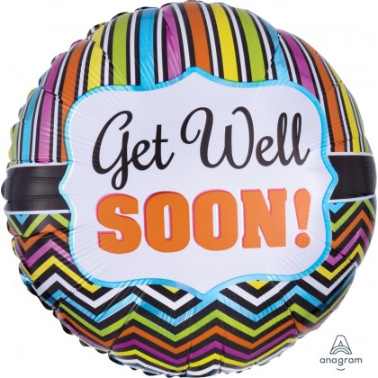 S40 17" Get Well Stripe and Chevron Standard HX®