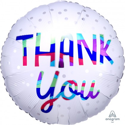 S40 17" Thank You Silver Dots Standard HX®