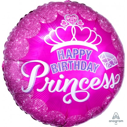 S40 17" Princess Crown & Gem HBD Standard HX®