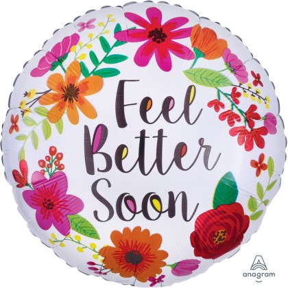 S40 17" Feel Better Soon Floral Wreath Standard HX®