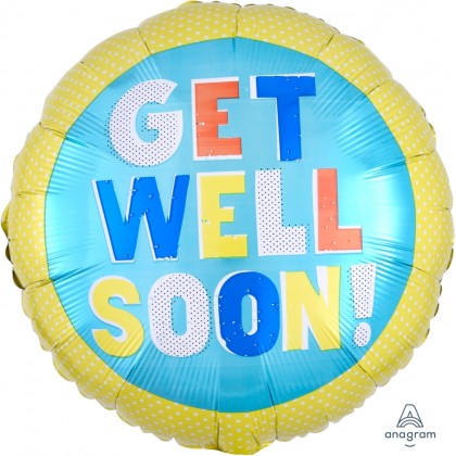 S40 17" Get Well Happy Type Standard HX®