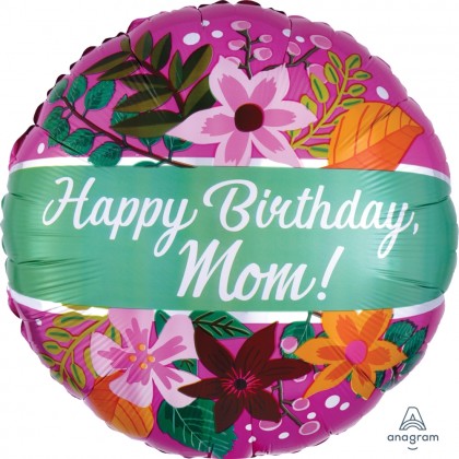 S40 17" Happy Birthday Mom Bouquet  Standard HX®