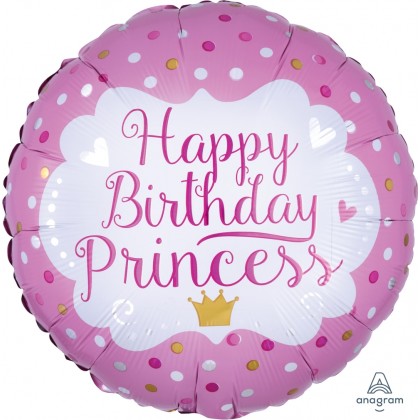 S40 17" Happy Birthday Princess Standard HX®