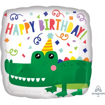 S40 17" Gator Happy Birthday Standard HX®