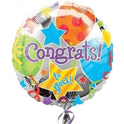 S40 17" Congrats To You Stars Standard XL®