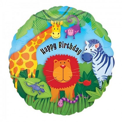 S40 17" Jungle Animals Birthday Standard XL®