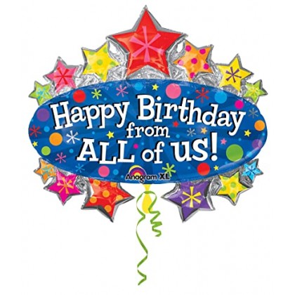P35 25" Happy Birthday from All Marquee SuperShape™ XL®