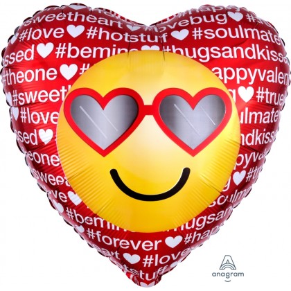 S40 17" Hashtag Love Emoticon Standard HX®