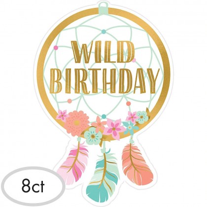 BOHO Birthday Girl Postcard Invitation