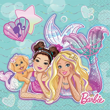 Barbie Mermaid Luncheon Napkins