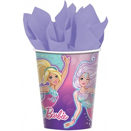 Barbie Mermaid Cups, 9 oz
