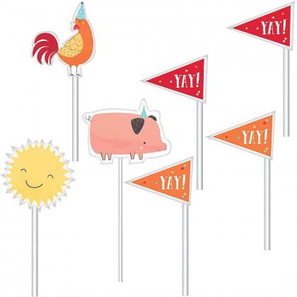 Barnyard Birthday Topper Kit - Paper